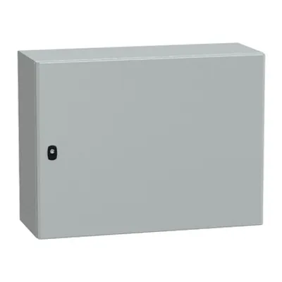 Wall mounted steel enclosure, PanelSeT S3D, plain door, with mounting plate, 600x800x300mm, IP66, IK10