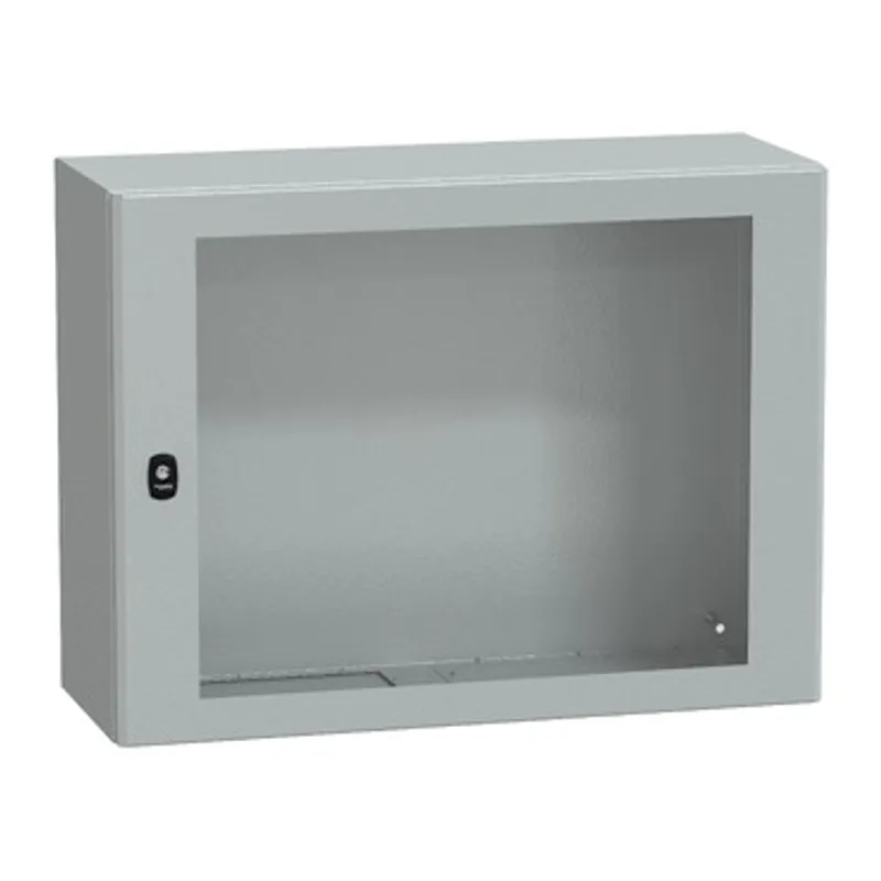 Wall mounted steel enclosure, PanelSeT S3D, transparent door, without mounting plate, 600x800x300mm, IP66, IK08 — photo 1 of 3