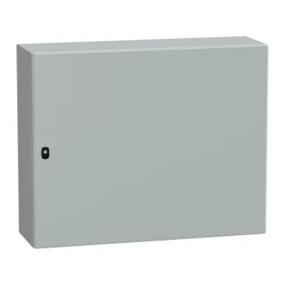 Wall mounted steel enclosure, PanelSeT S3D, plain door, without mounting plate, 800x1000x300mm, IP66, IK10