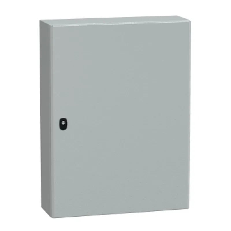 Wall mounted steel enclosure, PanelSeT S3D, plain door, with mounting plate, 800x600x200mm, IP66, IK10 — photo 1 of 4