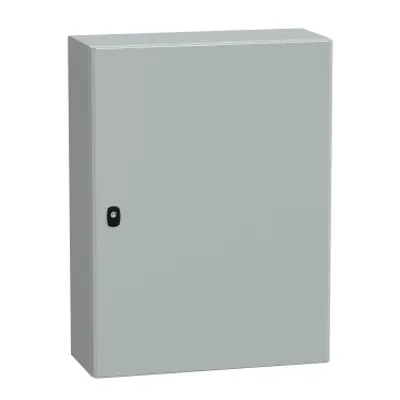 Wall mounted steel enclosure, PanelSeT S3D, plain door, without mounting plate, 800x600x250mm, IP66, IK10