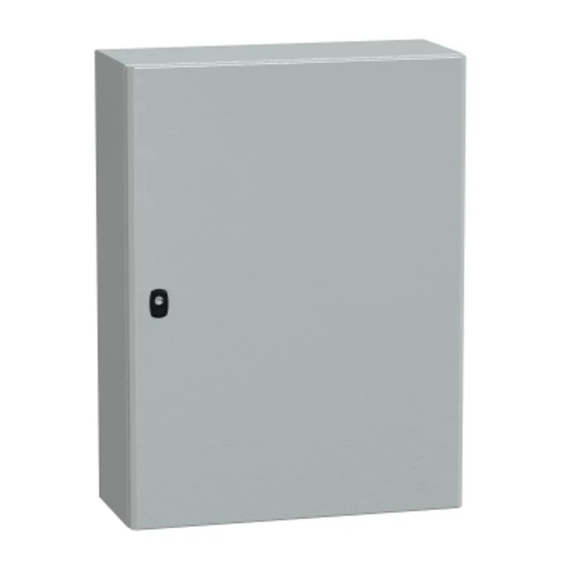 Wall mounted steel enclosure, PanelSeT S3D, plain door, with mounting plate, 800x600x250mm, IP66, IK10 — photo 1 of 4