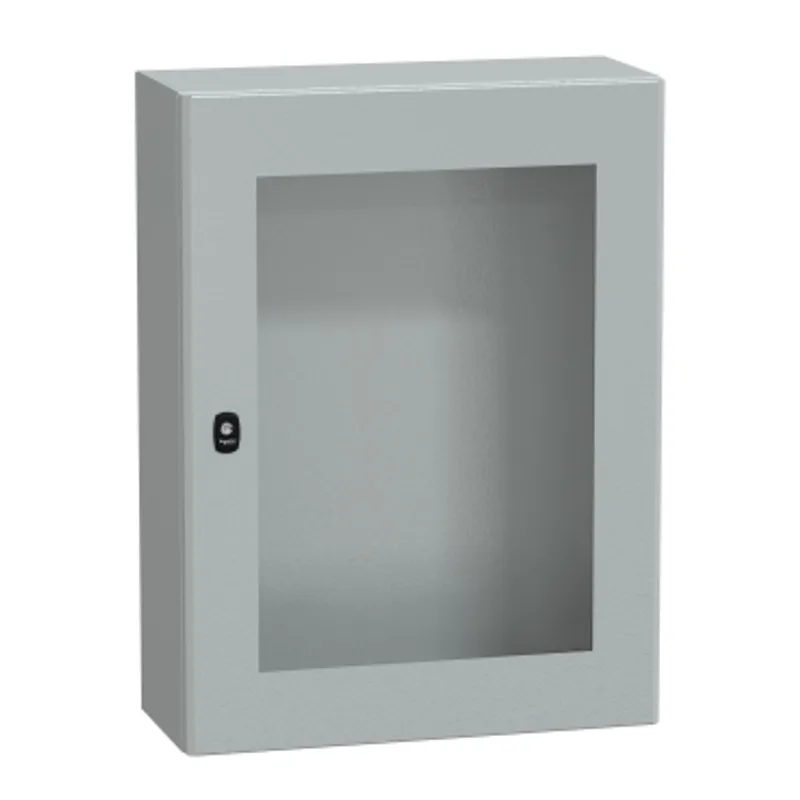 Wall mounted steel enclosure, PanelSeT S3D, transparent door, without mounting plate, 800x600x250mm, IP66, IK08 — photo 1 of 4