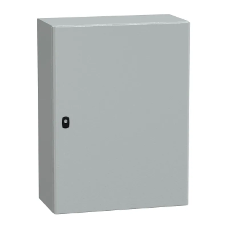 Wall mounted steel enclosure, PanelSeT S3D, plain door, with mounting plate, 800x600x300mm, IP66, IK10 — photo 1 of 4