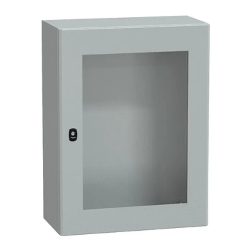 Wall mounted steel enclosure, PanelSeT S3D, transparent door, without mounting plate, 800x600x300mm, IP66, IK08 — photo 1 of 4