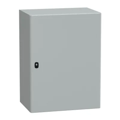 Wall mounted steel enclosure, PanelSeT S3D, plain door, without mounting plate, 800x600x400mm, IP66, IK10