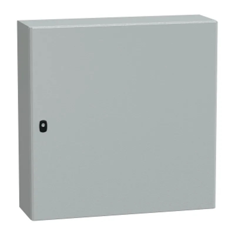 Wall mounted steel enclosure, PanelSeT S3D, plain door, with mounting plate, 800x800x250mm, IP66, IK10 — photo 1 of 3