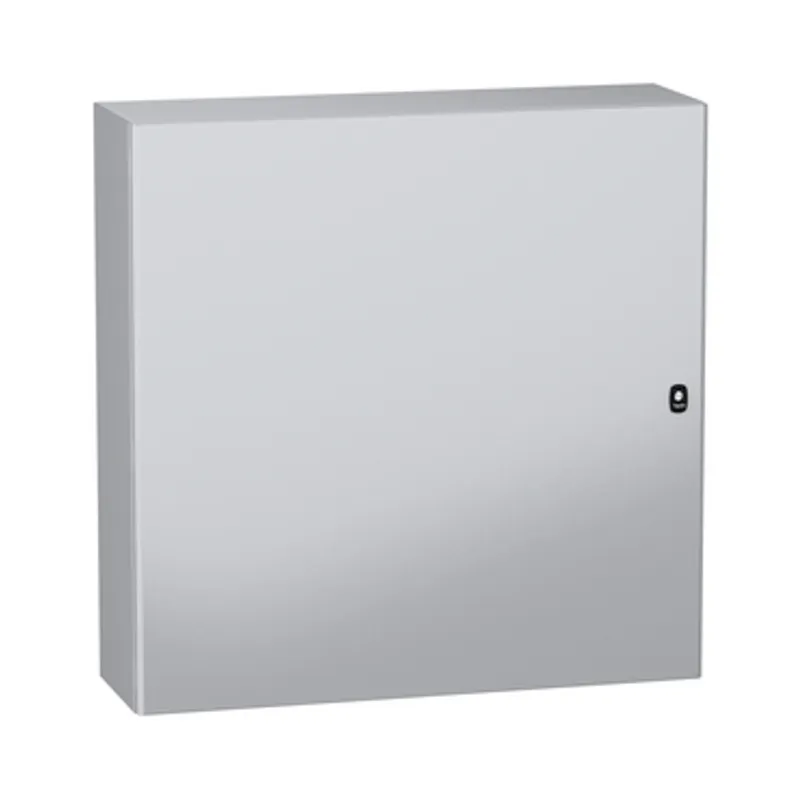 Wall mounted steel enclosure, PanelSeT S3DC, plain door, without plain chasis, 1000x1000x300mm, IP66, IK10