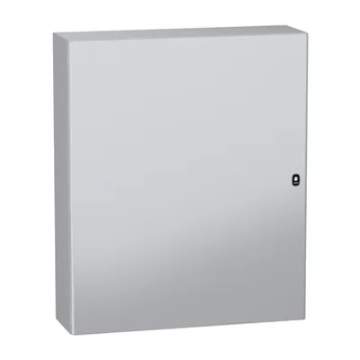 Wall mounted steel enclosure, PanelSeT S3DC, plain door, without plain chasis, 1200x1000x300mm, IP66, IK10