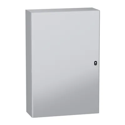 Wall mounted steel enclosure, PanelSeT S3DC, plain door, without plain chasis, 1200x800x300mm, IP66, IK10