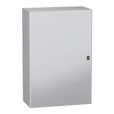 Wall mounted steel enclosure, PanelSeT S3DC, plain door, without plain chasis, 1200x800x400mm, IP66, IK10