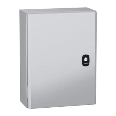 Wall mounted steel enclosure, PanelSeT S3DC, plain door, without plain chasis, 400x300x150mm, IP66, IK10