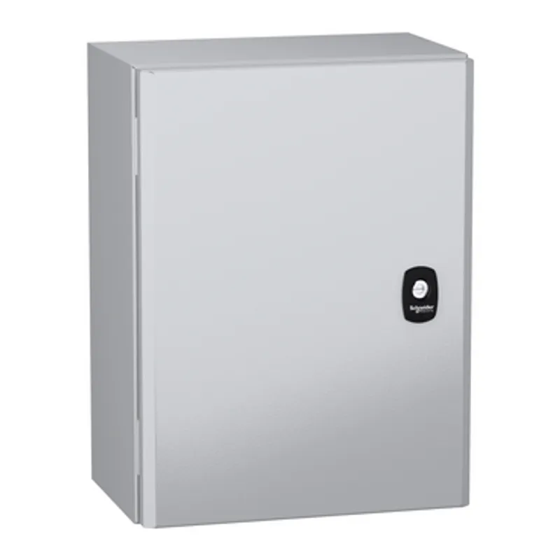 Wall mounted steel enclosure, PanelSeT S3DC, plain door, without plain chasis, 400x300x200mm, IP66, IK10