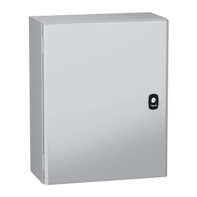 Wall mounted steel enclosure, PanelSeT S3DC, plain door, without plain chasis, 500x400x200mm, IP66, IK10