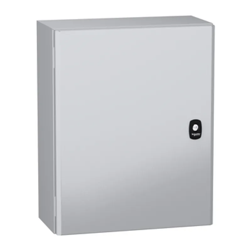 Wall mounted steel enclosure, PanelSeT S3DC, plain door, without plain chasis, 500x400x200mm, IP66, IK10