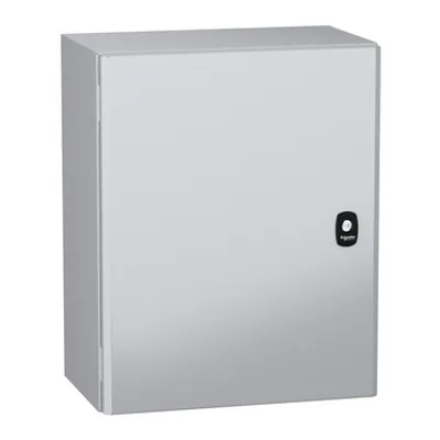 Wall mounted steel enclosure, PanelSeT S3DC, plain door, without plain chasis, 500x400x250mm, IP66, IK10