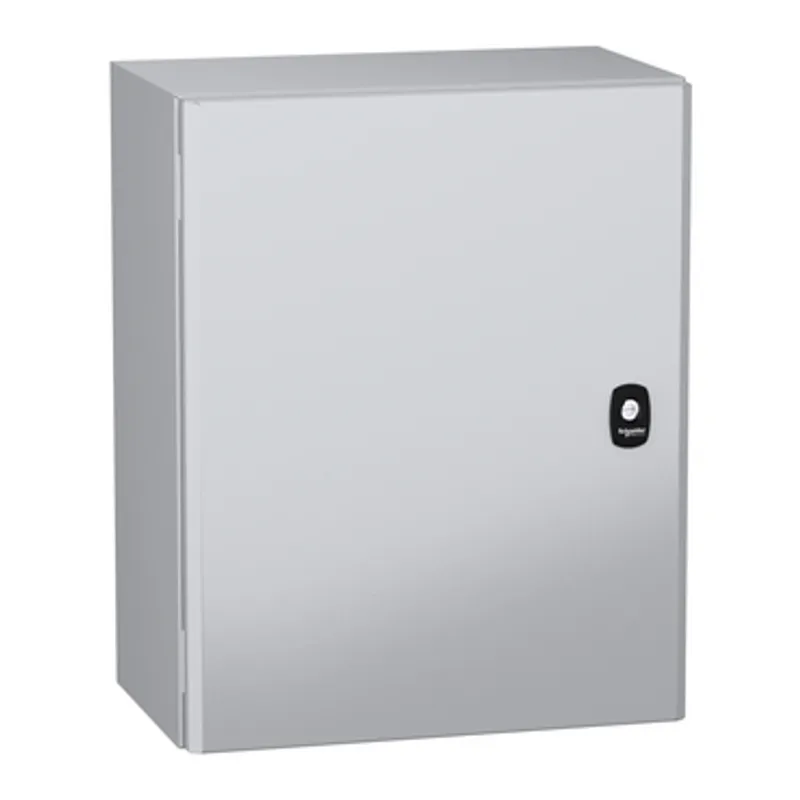 Wall mounted steel enclosure, PanelSeT S3DC, plain door, without plain chasis, 500x400x250mm, IP66, IK10