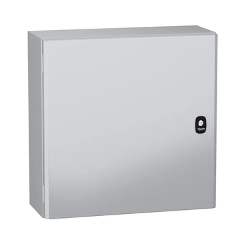 Wall mounted steel enclosure, PanelSeT S3DC, plain door, without plain chasis, 500x500x200mm, IP66, IK10