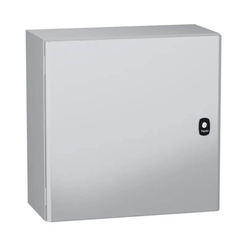 Wall mounted steel enclosure, PanelSeT S3DC, plain door, without plain chasis, 500x500x250mm, IP66, IK10