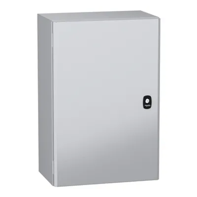 Wall mounted steel enclosure, PanelSeT S3DC, plain door, without plain chasis, 600x400x250mm, IP66, IK10