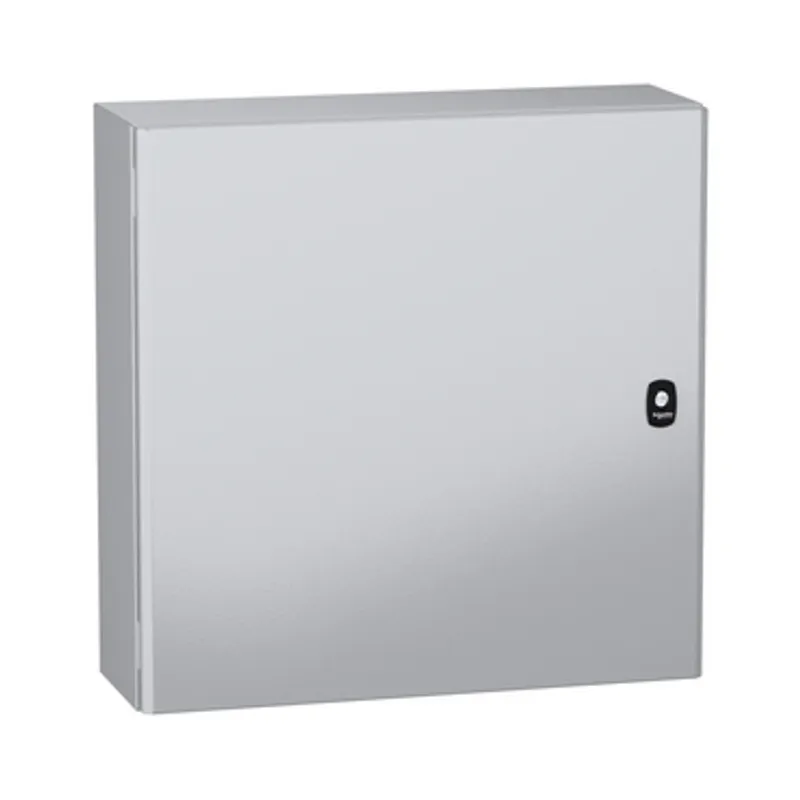 Wall mounted steel enclosure, PanelSeT S3DC, plain door, without plain chasis, 600x600x200mm, IP66, IK10