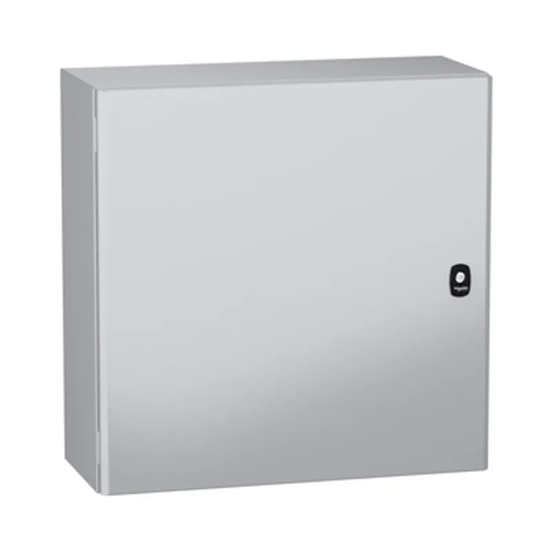 Wall mounted steel enclosure, PanelSeT S3DC, plain door, without plain chasis, 600x600x250mm, IP66, IK10