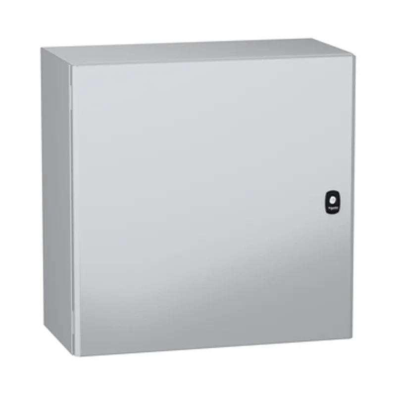 Wall mounted steel enclosure, PanelSeT S3DC, plain door, without plain chasis, 600x600x300mm, IP66, IK10