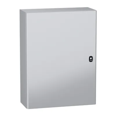 Wall mounted steel enclosure, PanelSeT S3DC, plain door, without plain chasis, 800x600x250mm, IP66, IK10