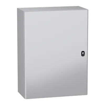 Wall mounted steel enclosure, PanelSeT S3DC, plain door, without plain chasis, 800x600x300mm, IP66, IK10