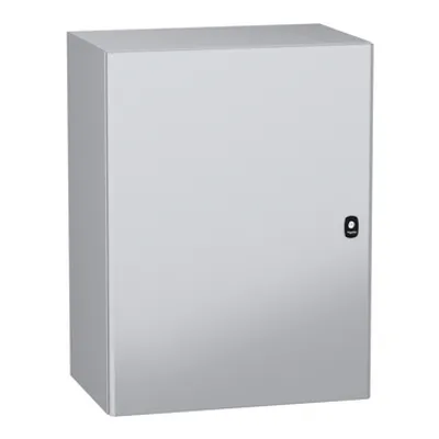 Wall mounted steel enclosure, PanelSeT S3DC, plain door, without plain chasis, 800x600x400 mm, IP66, IK10