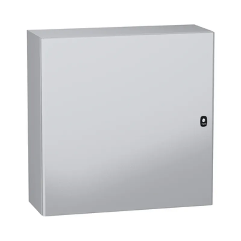 Wall mounted steel enclosure, PanelSeT S3DC, plain door, without plain chasis, 800x800x300mm, IP66, IK10