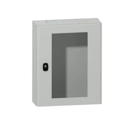PanelSeT S3DM H500xW400xD150.IP66 IK10 RAL7035. top and bottom.
