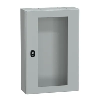 PanelSeT S3DM H600xW400xD150.IP66 IK10 RAL7035. top and bottom.