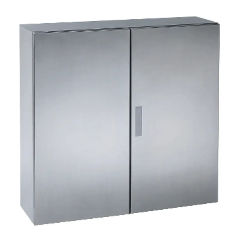 Wall mounted enclosure, PanelSeT S3X, stainless steel 304L,double plain door, 1000x1000x300mm, IP55 — photo 1 of 4
