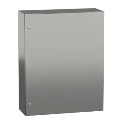 Wall mounted enclosure, PanelSeT S3X, stainless steel 304L, plain door, 1000x800x300mm, IP66