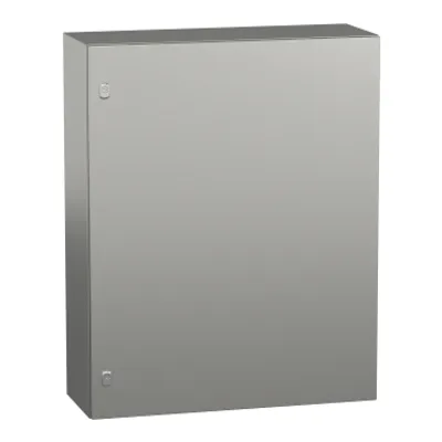 Wall mounted enclosure, PanelSeT S3X, stainless steel 316L, plain door, 1000x800x300mm, IP66