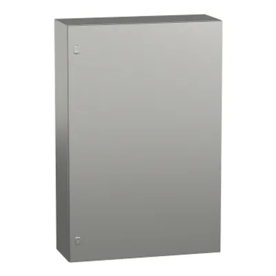 Wall mounted enclosure, PanelSeT S3X, stainless steel 316L, plain door, 1200x800x300mm, IP66
