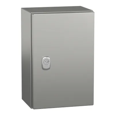 Wall mounted enclosure, PanelSeT S3X, stainless steel 316L, plain door, 300x200x150mm, IP66