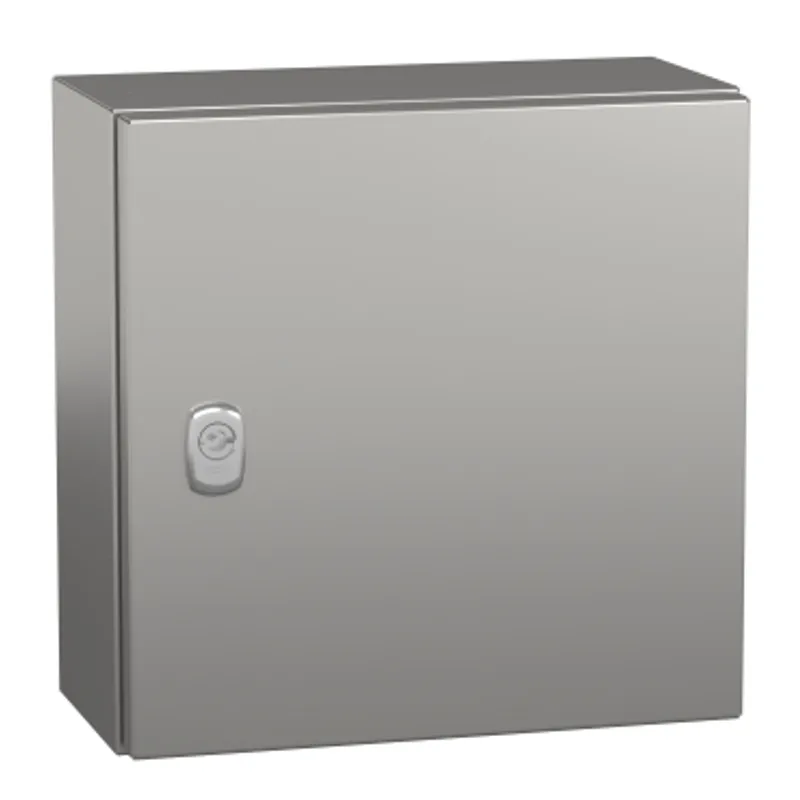 Wall mounted enclosure, PanelSeT S3X, stainless steel 304L, plain door, 300x300x150mm, IP66 — photo 1 of 5