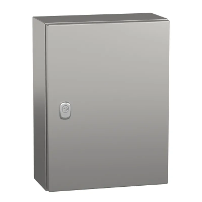Wall mounted enclosure, PanelSeT S3X, stainless steel 304L, plain door, 400x300x150mm, IP66 — photo 1 of 3