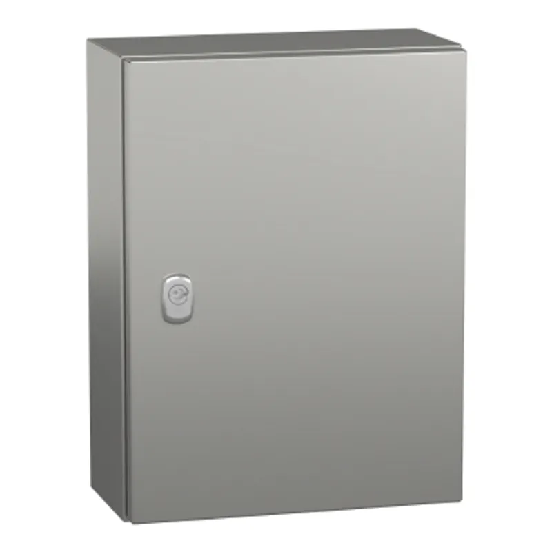 Wall mounted enclosure, PanelSeT S3X, stainless steel 316L, plain door, 400x300x150mm, IP66 — photo 1 of 5