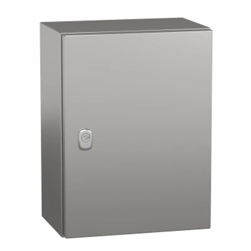Wall mounted enclosure, PanelSeT S3X, stainless steel 304L, plain door, 400x300x200mm, IP66 — photo 1 of 3