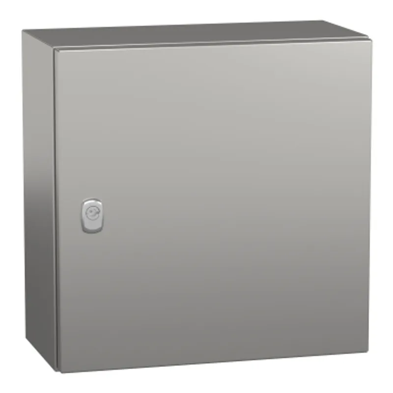 Wall mounted enclosure, PanelSeT S3X, stainless steel 316L, plain door, 400x400x200mm, IP66 — photo 1 of 5