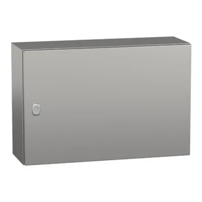 Wall mounted enclosure, PanelSeT S3X, stainless steel 304L, plain door, 400x600x200mm, IP66