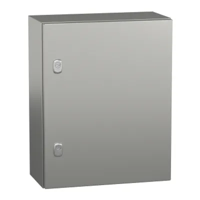 Wall mounted enclosure, PanelSeT S3X, stainless steel 316L, plain door, 500x400x200mm, IP66