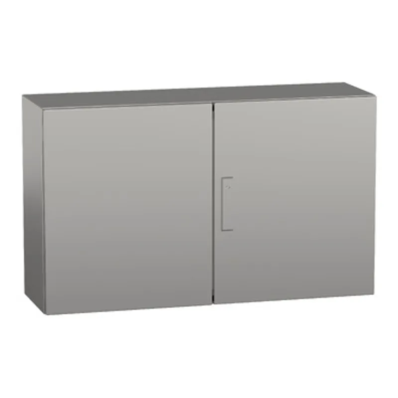 Wall mounted enclosure, PanelSeT S3X, stainless steel 304L, double plain door, 600x1000x300mm, IP55 — photo 1 of 4