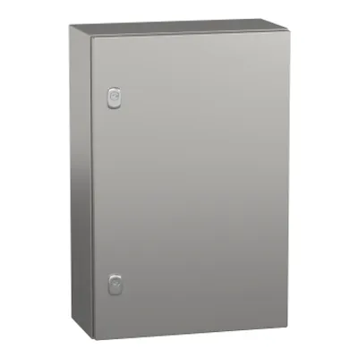 Wall mounted enclosure, PanelSeT S3X, stainless steel 304L, plain door, 600x400x200mm, IP66
