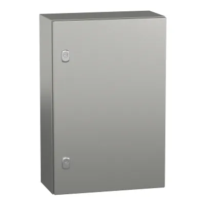 Wall mounted enclosure, PanelSeT S3X, stainless steel 316L, plain door, 600x400x200mm, IP66