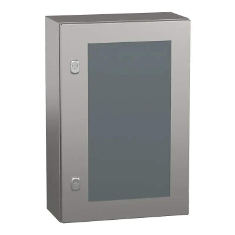 Wall mounted enclosure, PanelSeT S3X, stainless steel 304L, glazed door, 600x400x200mm, IP66 — photo 1 of 5