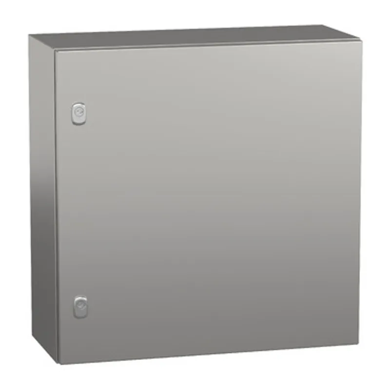 Wall mounted enclosure, PanelSeT S3X, stainless steel 304L, plain door, 600x600x250mm, IP66 — photo 1 of 5